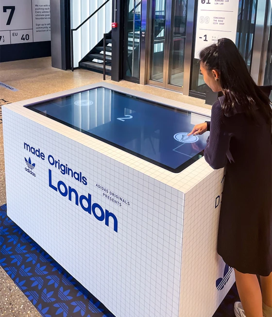 Digital Interaction at Adidas Flagship Store, Oxford St., London