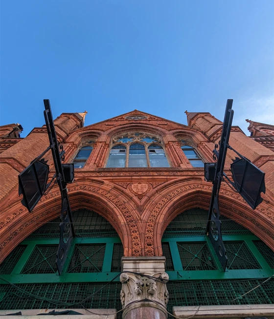 South Great George's Street red-bricked facade