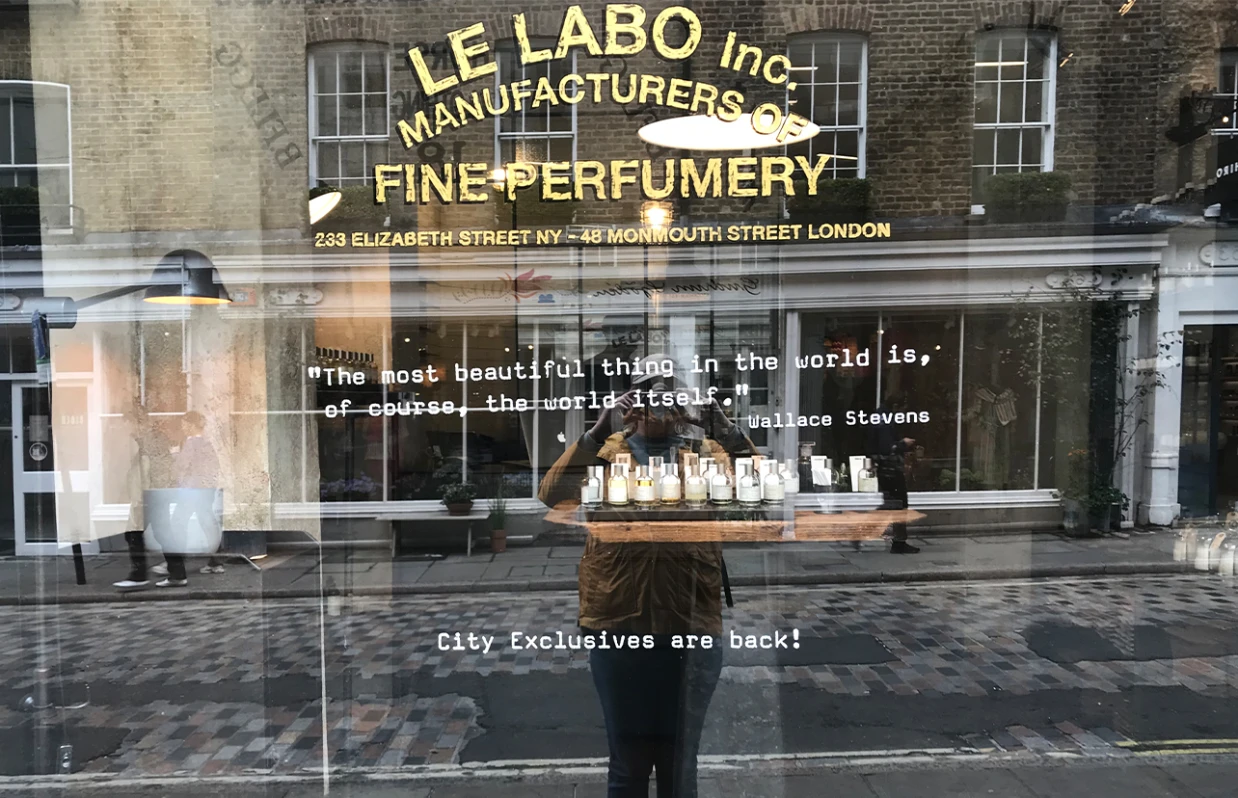 Le Labo, Covent Garden, London. “The future of luxury lies in craftmanship”