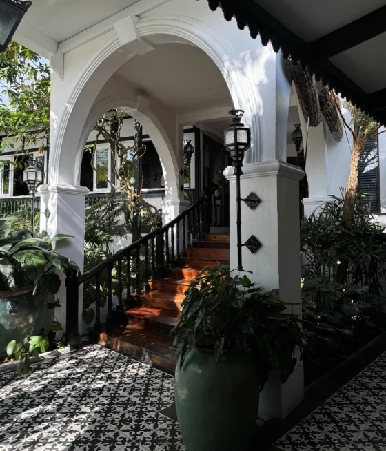 Courtyard entrance at Antonio's Cabana, Tagaytay, Philippines